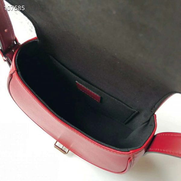 Louis Vuitton LV Women Tambourin Handbag Smooth Calf Leather-Red (1)