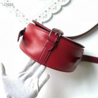 Louis Vuitton LV Women Tambourin Handbag Smooth Calf Leather-Red