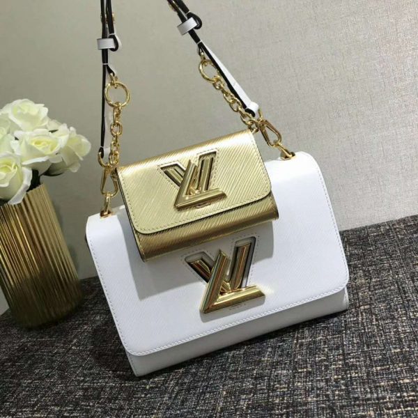 Louis Vuitton LV Women Twist PM and Twisty Epi leather-White (2)