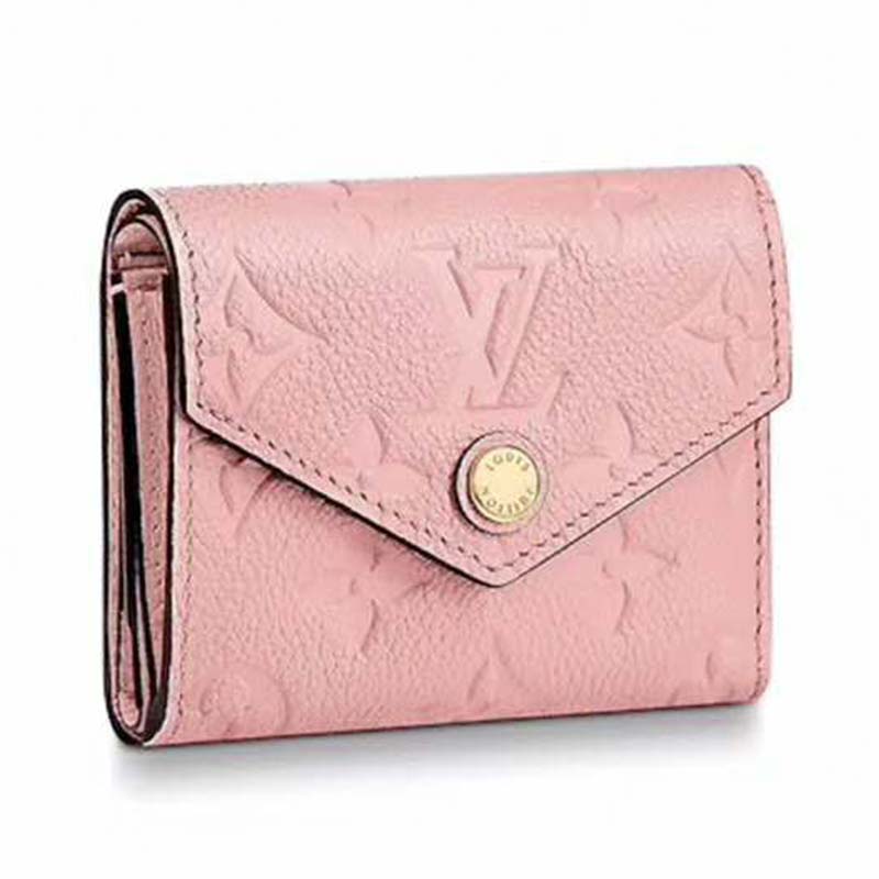 monogram pink wallet