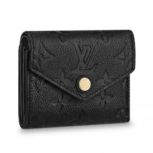 Louis Vuitton LV Women Zoé Compact Wallet Monogram Empreinte Leather-Black