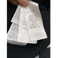 Gucci GG Women Polo with Interlocking G Stripe Black Cotton (4)