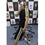 Gucci GG Men Polo with Interlocking G Stripe Black Cotton - Bild 9