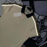 Gucci GG Men Polo with Interlocking G Stripe White Cotton - Image 7