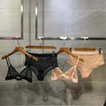 Gucci GG Tulle Lingerie Set GG Embroidered Tulle Cotton-Black – Bild 3
