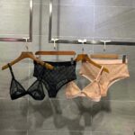 Gucci GG Tulle Lingerie Set GG Embroidered Tulle Cotton-Black – Bild 2