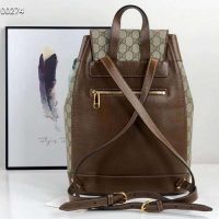 Gucci GG Unisex Gucci 1955 Horsebit Backpack BeigeEbony Supreme Canvas