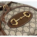 Gucci GG Unisex Gucci 1955 Horsebit Backpack Beige/Ebony Supreme Canvas – Bild 9