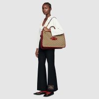 Gucci GG Unisex Gucci 1955 Horsebit Large Tote Bag-Red