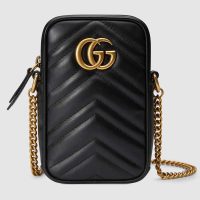 Gucci GG Women GG Marmont Mini Bag Matelassé Chevron Leather-Pink