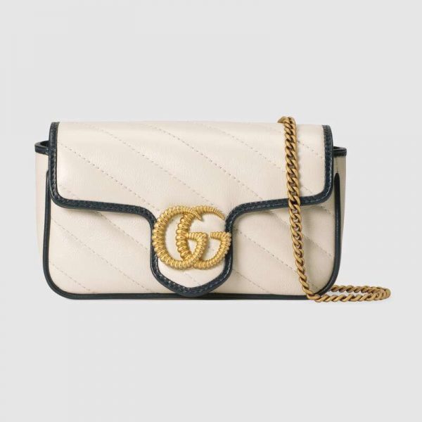 Rent Gucci Marmont Matelasse Super Mini White in London (rent for £25.00 /  day, £14.29 / week)