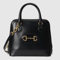 Gucci GG Women Gucci 1955 Horsebit Small Top Handle Bag-Black