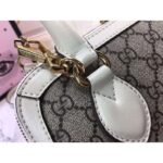 Gucci GG Women Gucci 1955 Horsebit Small Top Handle-White - Image 10