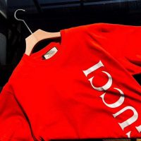 Gucci GG Women Gucci Print Oversize T-Shirt Red Cotton