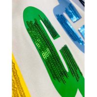 Gucci GG Damen Oversize Baumwoll-T-Shirt Gucci Blade-Weiß
