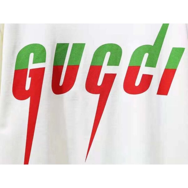 Gucci GG Women Oversize Cotton T-Shirt Gucci Blade-White (2)