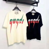 Gucci GG Women Oversize Cotton T-Shirt Gucci Blade-White (5)