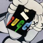 Gucci GG Women Oversize T-Shirt with Gucci Blade Print-Black - immagine 4