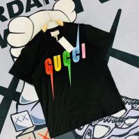 Gucci GG Women Oversize T-Shirt with Gucci Blade Print-Black