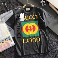 Gucci GG Women Oversize T-Shirt with Gucci Logo-Whiteh Gucci Logo-White (1)