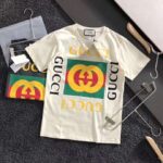 Gucci GG Women Oversize T-Shirt with Gucci Logo-White - Image 2