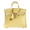 Hermes Birkin 25 Bag in Togo Leather with Gold Hardware-Yellow