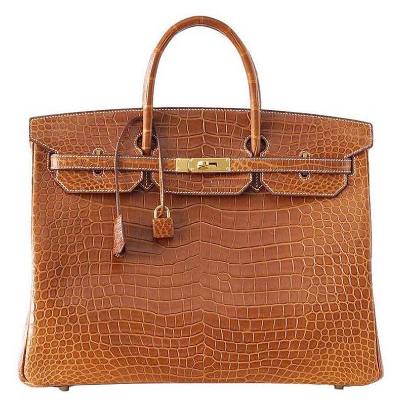 Hermes Birkin 30 Bag in Alligator Leather with Gold Hardware - LULUX