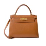 Borsa Hermes Kelly Sellier 32 in pelle Togo - Marrone
