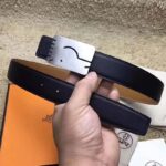 Hermes Men A Cheval Belt Buckle & Reversible Leather Strap 32 mm - immagine 5