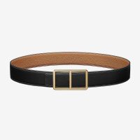 Hermes Men Officier Belt Buckle & Reversible Leather Strap 38 mm 1