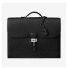 Hermes Men Sac A Depeches 38 Briefcase-Black