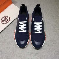 Hermes Men Shoes Stadium Sneaker-Blue 1