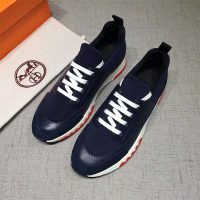 Hermes Men Shoes Stadium Sneaker-Blue 1