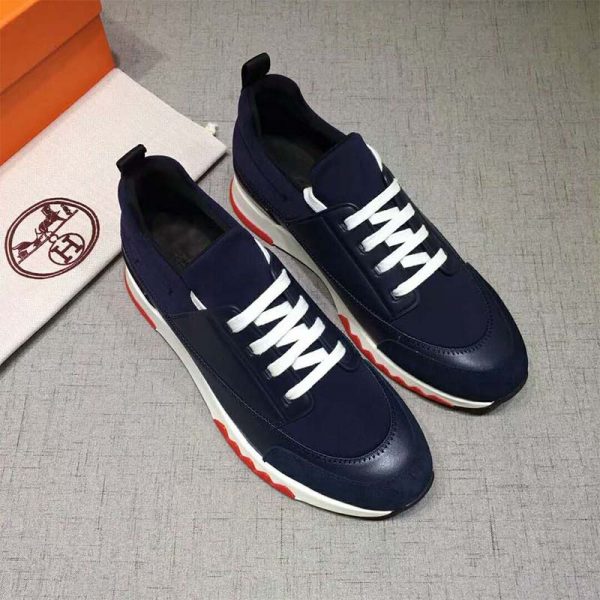 Hermes Men Shoes Stadium Sneaker-Blue - LULUX