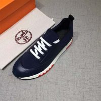 Hermes Men Shoes Stadium Sneaker-Blue 1