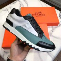 Hermes Men Trail Sneaker in Calfskin-Blue