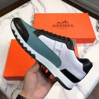 Hermes Men Trail Sneaker in Calfskin-Blue