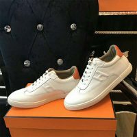 Hermes Unisex Shoes Quicker Sneaker-White