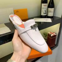 Hermes Women 0z Mule-White