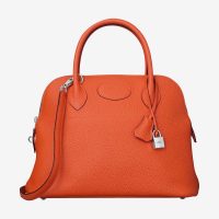 Hermes Women Bolide 31 Bag in Taurillon Clemence Leather-Orange