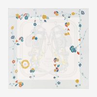 Hermes Women Brides Fleuries Scarf 90 1