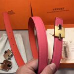Hermes Women Eileen Buckle & Reversible Leather Strap 24 mm – Image 6