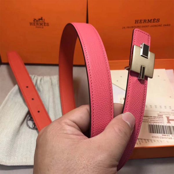 Hermes Women Eileen Buckle & Reversible Leather Strap 24 mm (9)
