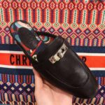 Hermes Women Oz Mule Goatskin "Brides De Gala Shadow"-Black – Bild 6