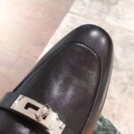 Hermes Women Oz Mule Goatskin "Brides De Gala Shadow"-Black – Bild 10