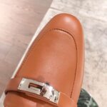 Hermes Women Oz Mule Goatskin "Brides De Gala Shadow"-Brown - immagine 10