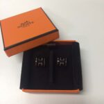 Hermes Women Pop H Earrings Jewelry Black – Image 3