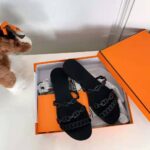 Hermes Women Rivage Sandal Summer TPU Sole-Black - Image 3