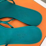 Hermes Women Rivage Sandal Summe TPU Sole-Green – Image 13