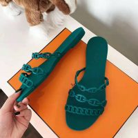 Hermes Women Rivage Sandal Summe TPU Sole-Green